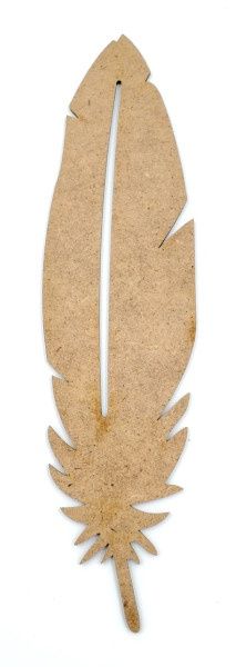 Plume en bois pointue 6" 1/2