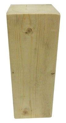 Base en bloc de bois 3.5"x3.5"x10" pour statue en Powertex