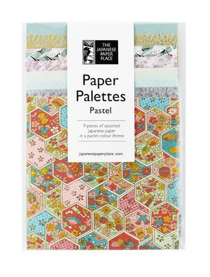 Ens. Papier japonais Palette de couleurs pastel 6"x6" (9 feuilles)