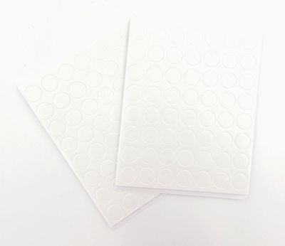 Mousse 3D - adhésif double face - Cercles blancs 1/2" - 3L