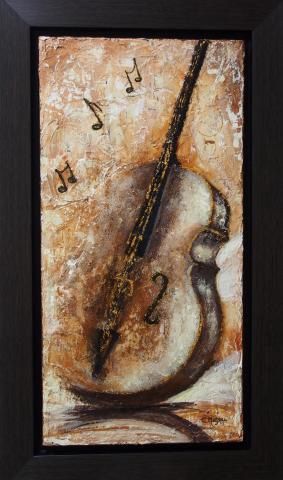 Tableau Sur une note de musique (cadre inclus)