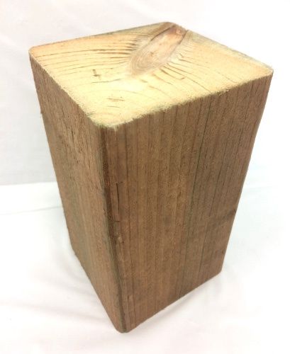 Base en bloc de bois 3.5"x3.5"x5" pour statuette en Powertex