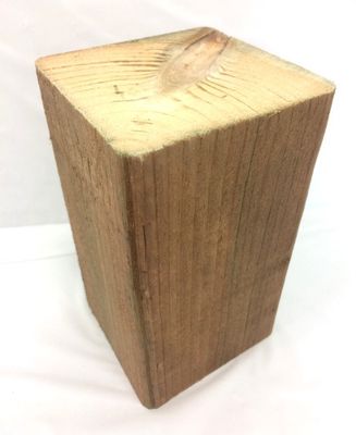 Base en bloc de bois 3.5"x3.5"x5" pour statuette en Powertex