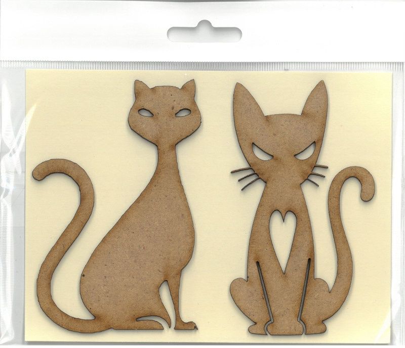 Chats - 2 modèles - environ 2.5"x4"