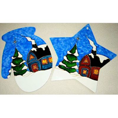 Ornement Petite maison de Noël
