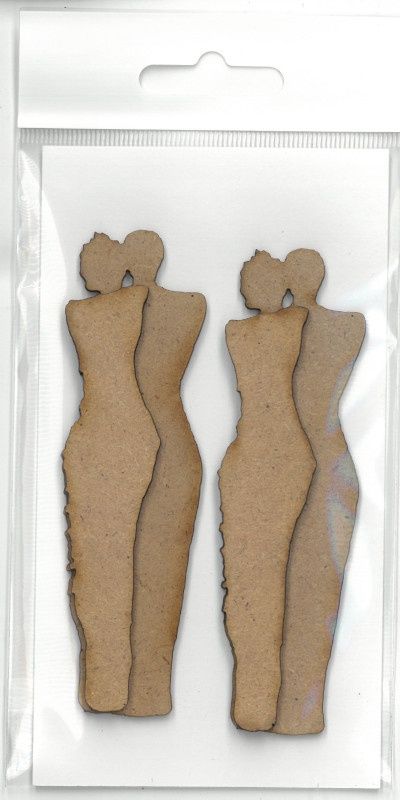 Couple 3D environ 1.25"x4"