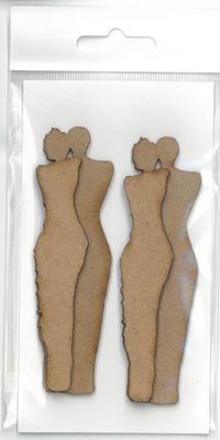 Couple 3D environ 1.25"x4"