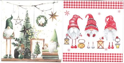 Serviettes de table - Gnomes (total de 10)
