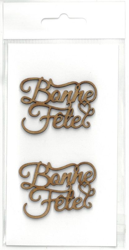 Ens. de 2 "Bonne fête" environ 1.25"x2"
