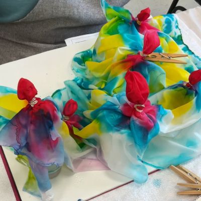 Cours de peinture sur soie