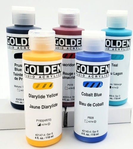 Fluid Acrylic Golden 118ml (4 oz)