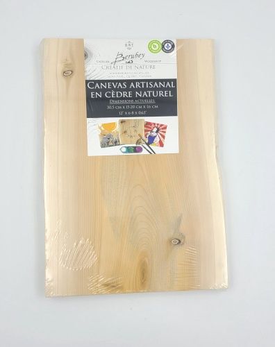 Cedar board 12" x 6-8" x 0,63"