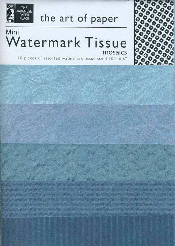 Assortiment de papier filigrane 10 1/2"x6" (7 choix de couleurs), Couleur: Bleu