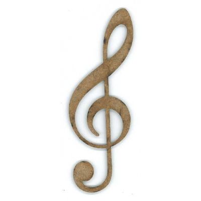 Appliqué - Note de musique - Clef de Sol 3"