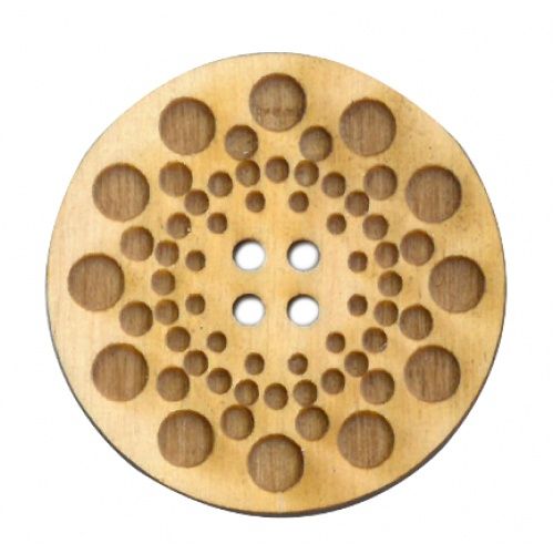 Bouton à pois Rond 2"