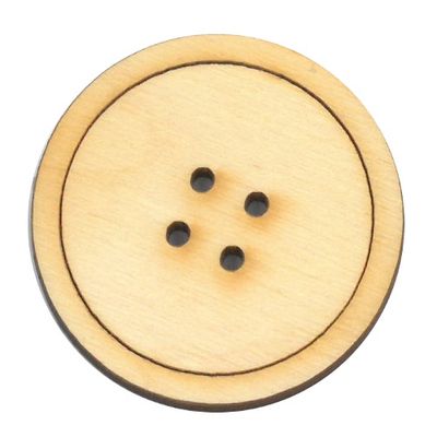Bouton rond 1" 1/2-4 trous