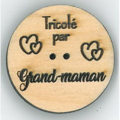 Bouton Tricoté par Grand-maman 1" 1/2