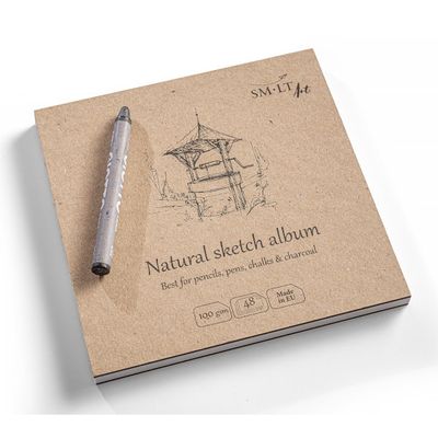 Cahier d'esquisse couleur naturel #authenticbook 100g (48 feuilles)