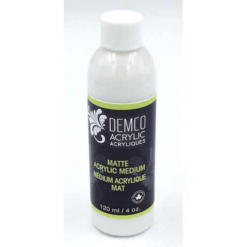 Matte acrylic medium and varnish 4oz Demco