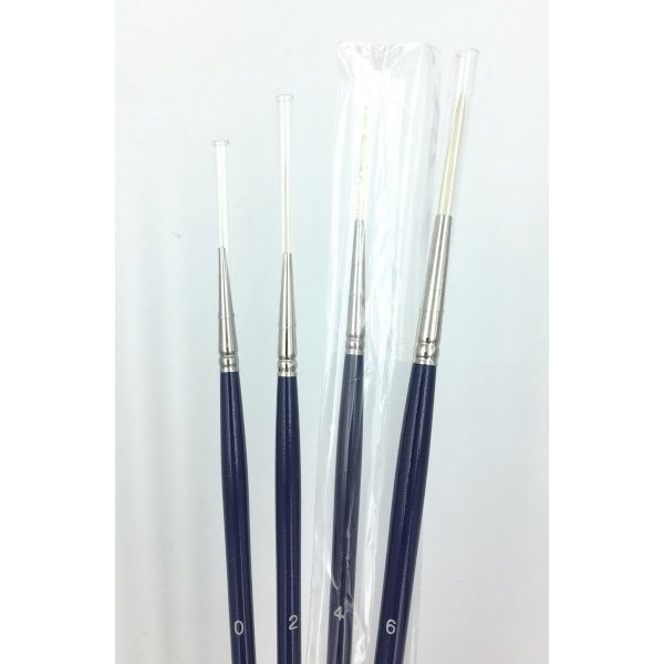Script Liner Bristlon Silver Brush manche long