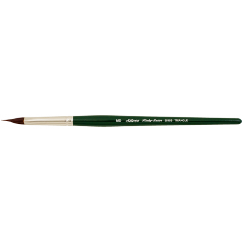 Ruby Satin Triangle Manche court Silver Brush