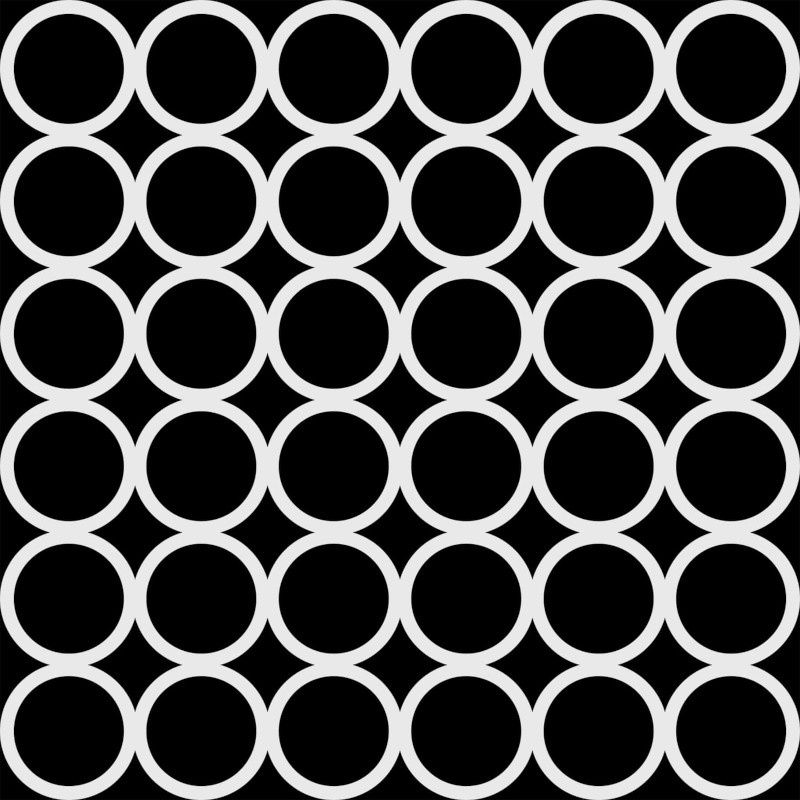 Stencil Grid of Rings 12"x12" TCW1076