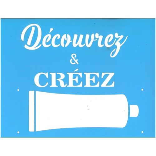 Pochoir Découvrez et créez chez Pin-So 8.5x11