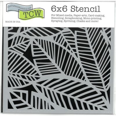 Pochoir Banana Leaves 12 Pochoir Banana Leaves 12"x12" TCW1047