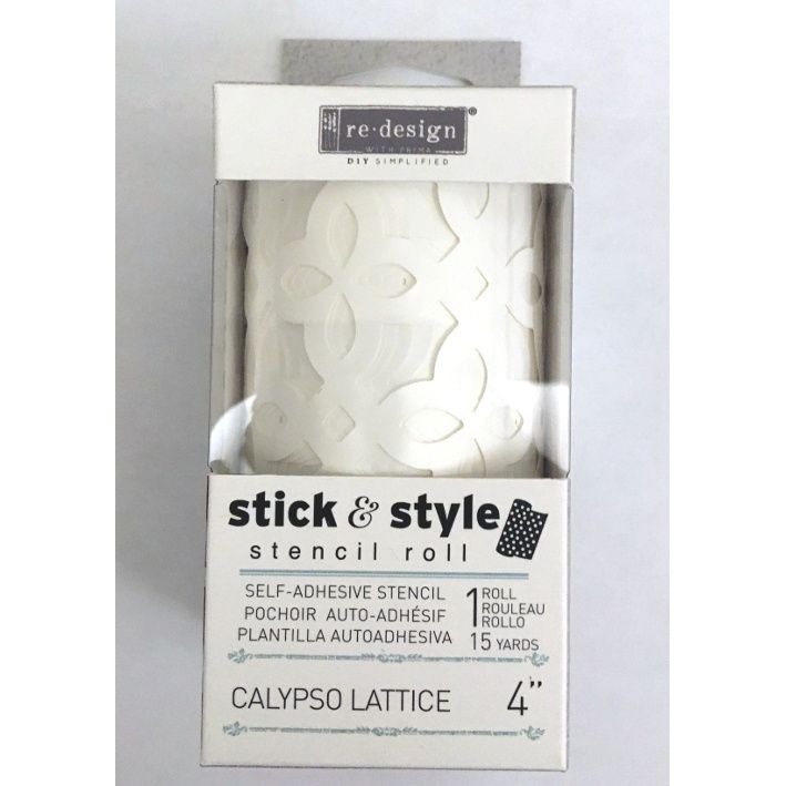 Self-adhesive stencil Calypso lattice 4"x15 yards