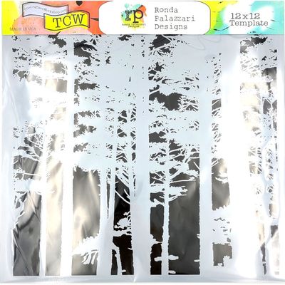 Pochoir Arbre Canopée 12"x12" TCW1044