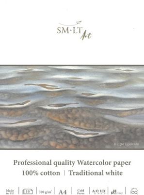 Papier aquarelle professionnel pad de 10 feuilles 100% coton A4