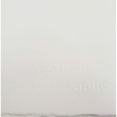 Papier aquarelle blanc brillant Arches pressé à froid 140lb/300gsm 22" x 30"