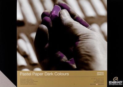 Papier pastel couleurs foncées 160g 8.3"x11.7" Rembrandt