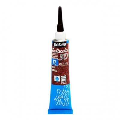 Peinture sur tissu Setacolor 3D Glitter 20ml Pébéo