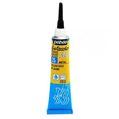 Peinture sur tissu Setacolor 3D Métal 20ml Pébéo