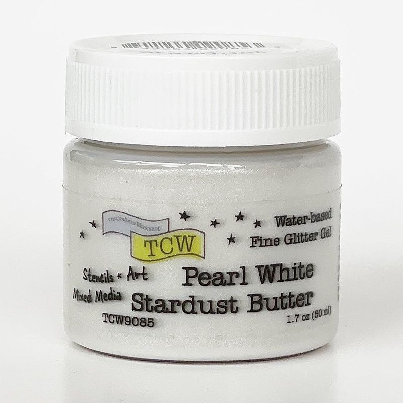 Beurre à pochoir pailleté 1.7 oz., Couleur: Blanc perle TCW9085