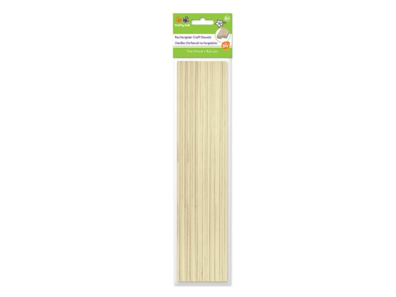 Rectangular Craft Dowels (16) - Krafty Kidi
