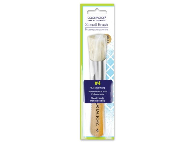 Stencil Brush #4, 3/4" (1.9cm)