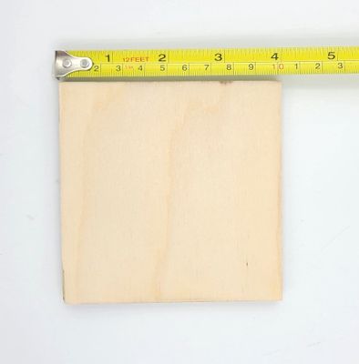 Carré de bois 4"x3/8"