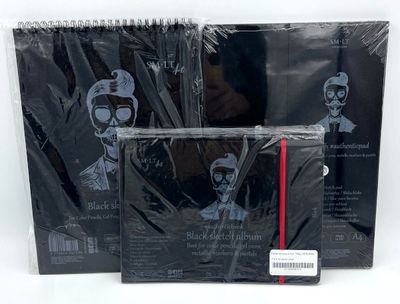 Cahier à croquis noir 165g (30 feuilles)