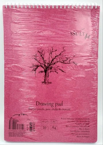 Drawing pad #authenticbook 120gsm, Size: A4 Spiral