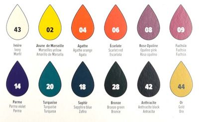 Set porcelain paint 12 x 20ml Pébéo Porcelaine 150