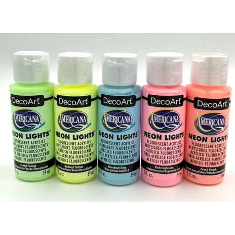 Acrylic paint 2oz Neons Lights Americana
