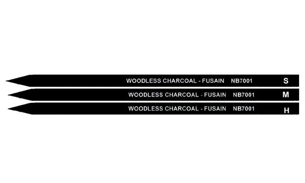 Woodless Charcoal pencils set of 3 Nobel
