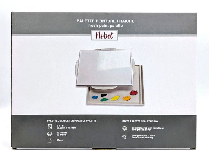 Fresh paint palette 9"x12" Nobel