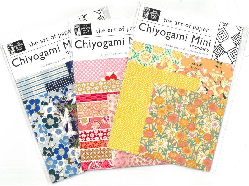 Papier Chiyogami Mini mosaïques 6x8 1/2" (10 choix de couleurs)