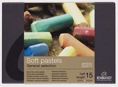 Pastels tendres en demi-bâtonnet Sélection Générale (15) Rembrandt