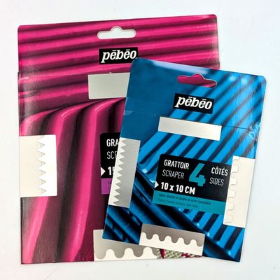 Grattoir 4 côtés, robuste en acier inoxydable - Pébéo