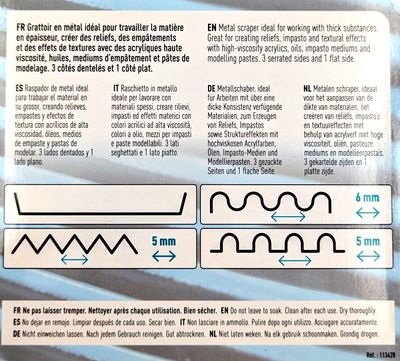 Grattoir 4 côtés, robuste en acier inoxydable - Pébéo