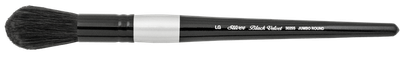 Black Velvet Jumbo round 3025S Silver Brush
